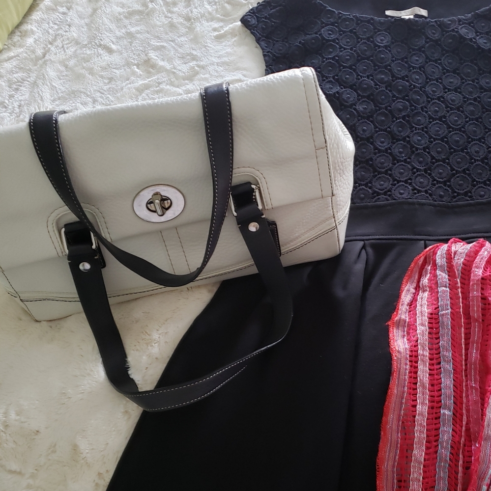 Coach Leather Flap Shoulder Bag